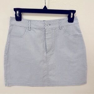 Blue & White Gingham Mini Skirt 🩵